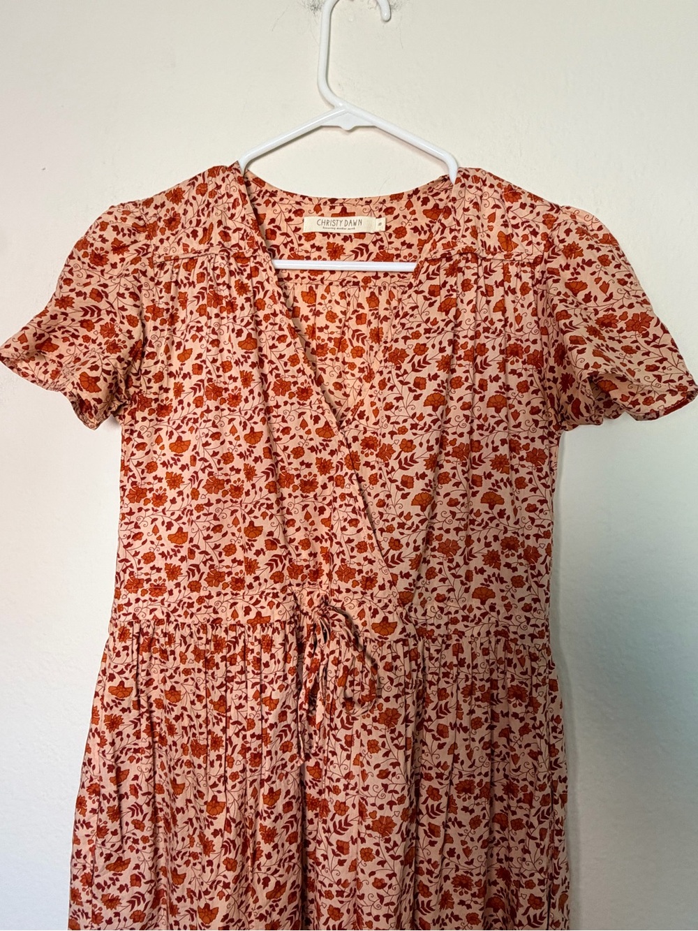 Christy Dawn Dawn Dress XS Organic Cotton Floral Prairie Maxi USA - Picture 11 of 11